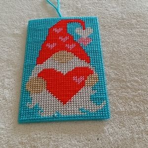 Valentine gnome wall hanging